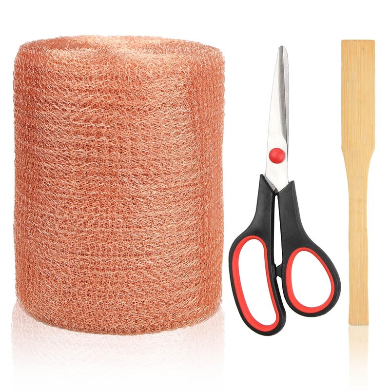 Xylanor Copper Mesh Rodent Control, 5 in x 50 ft Proof Wire Screen Roll for Mice Rat Rodent, Bat & Snail, DIY Blocker Weep Hole Filler & Wool Mouse Trap - Image 1